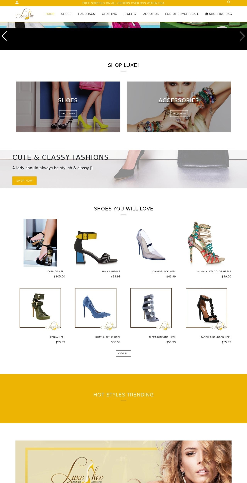 Luxe x Ecart Shopify theme site example theshoeloverswebsite.com