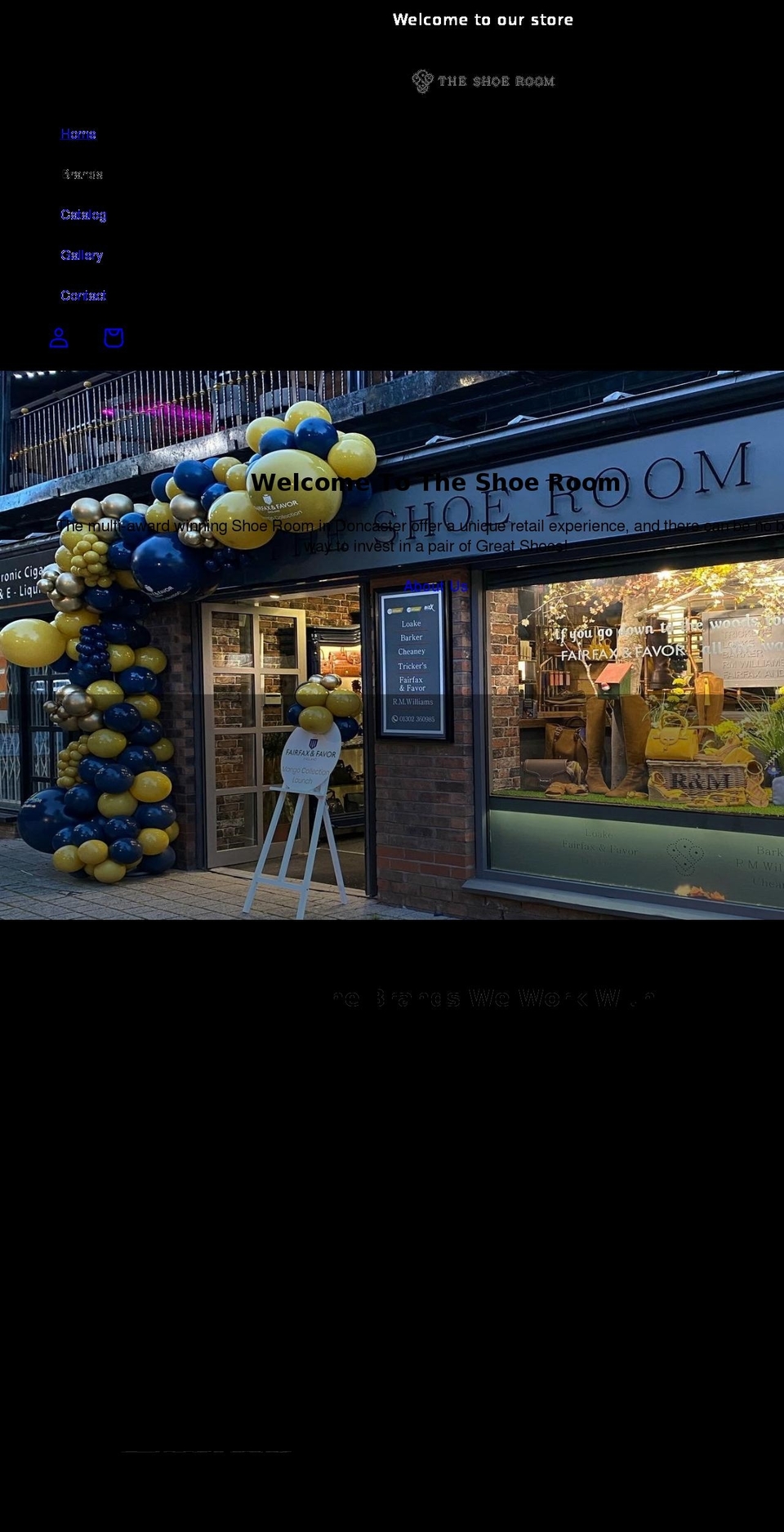 theshoeroomdoncaster.com shopify website screenshot