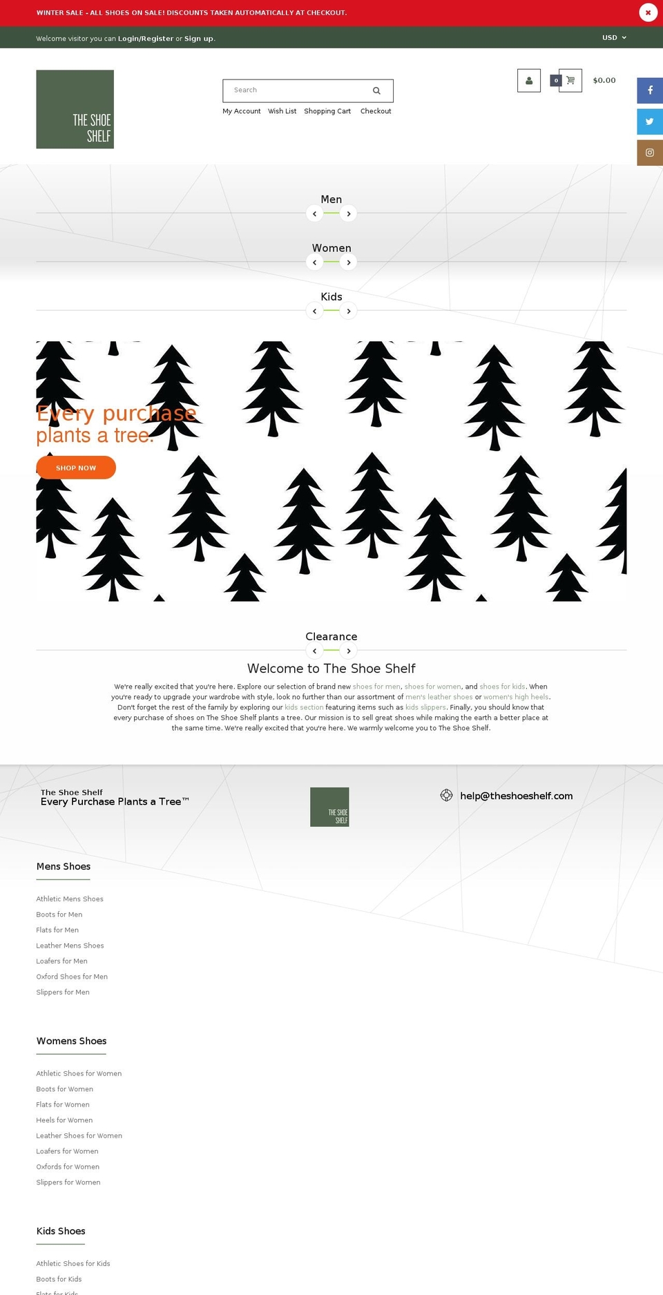 Fastor Shoes2 Shopify theme site example theshoeshelf.com