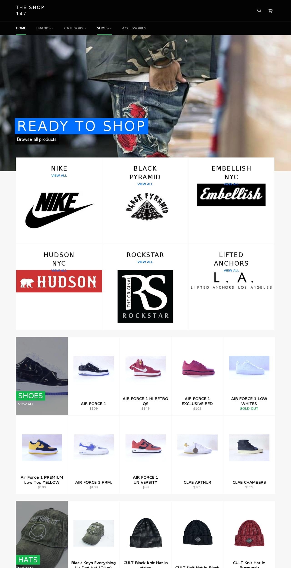 theshop147.com shopify website screenshot