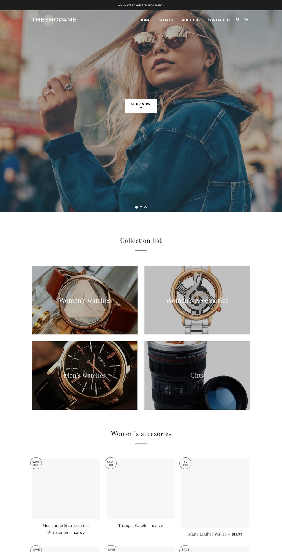 theshop4me.com — Shopify storefront screenshot