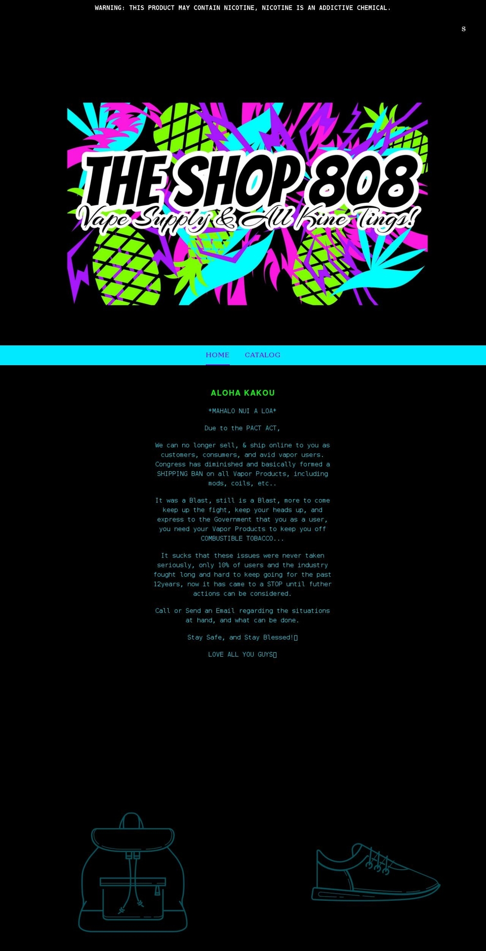 theshop808.com shopify website screenshot