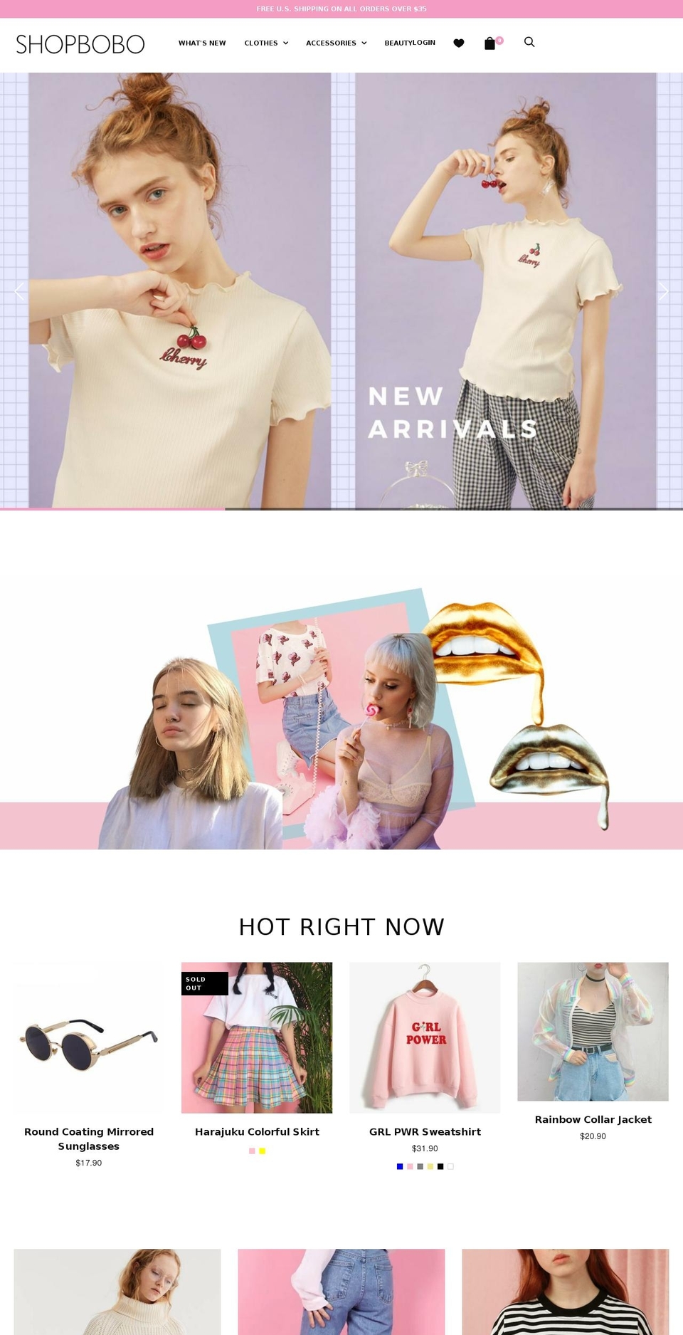 theshopbobo.com — Shopify storefront screenshot