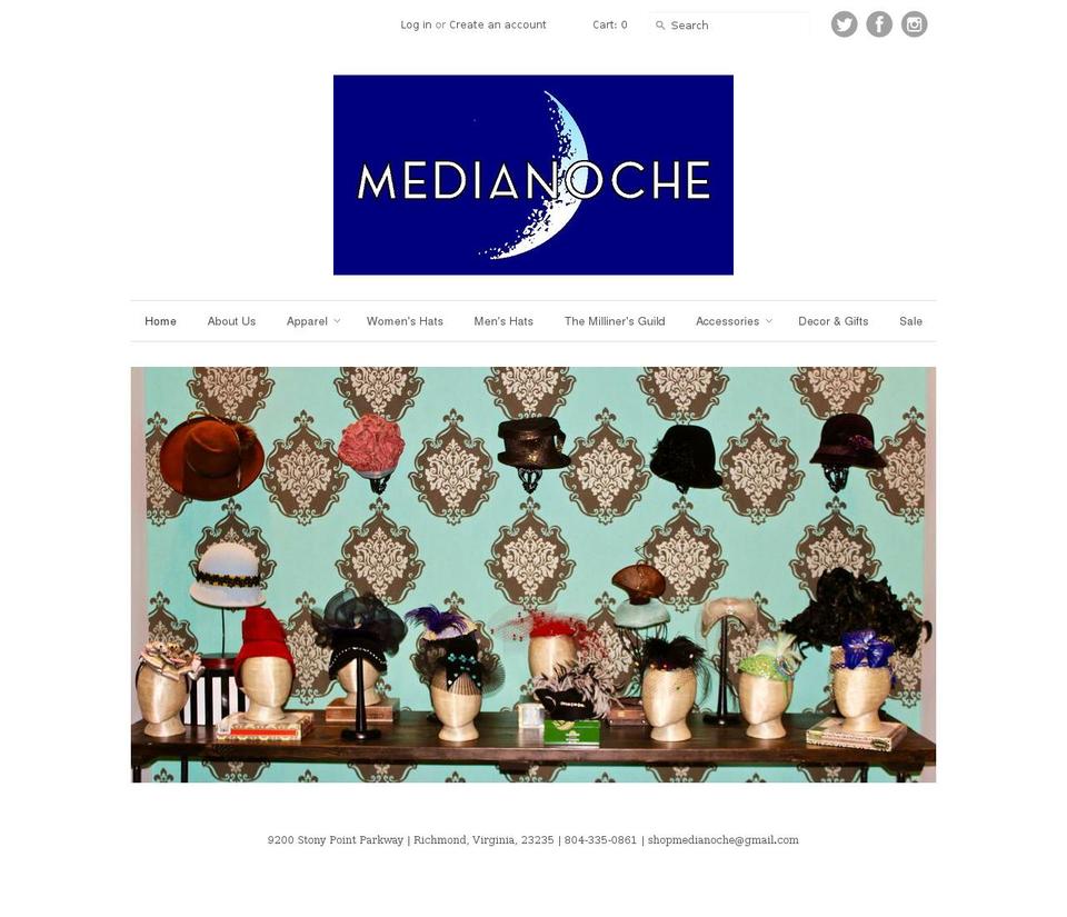 theshopmedianoche.com shopify website screenshot