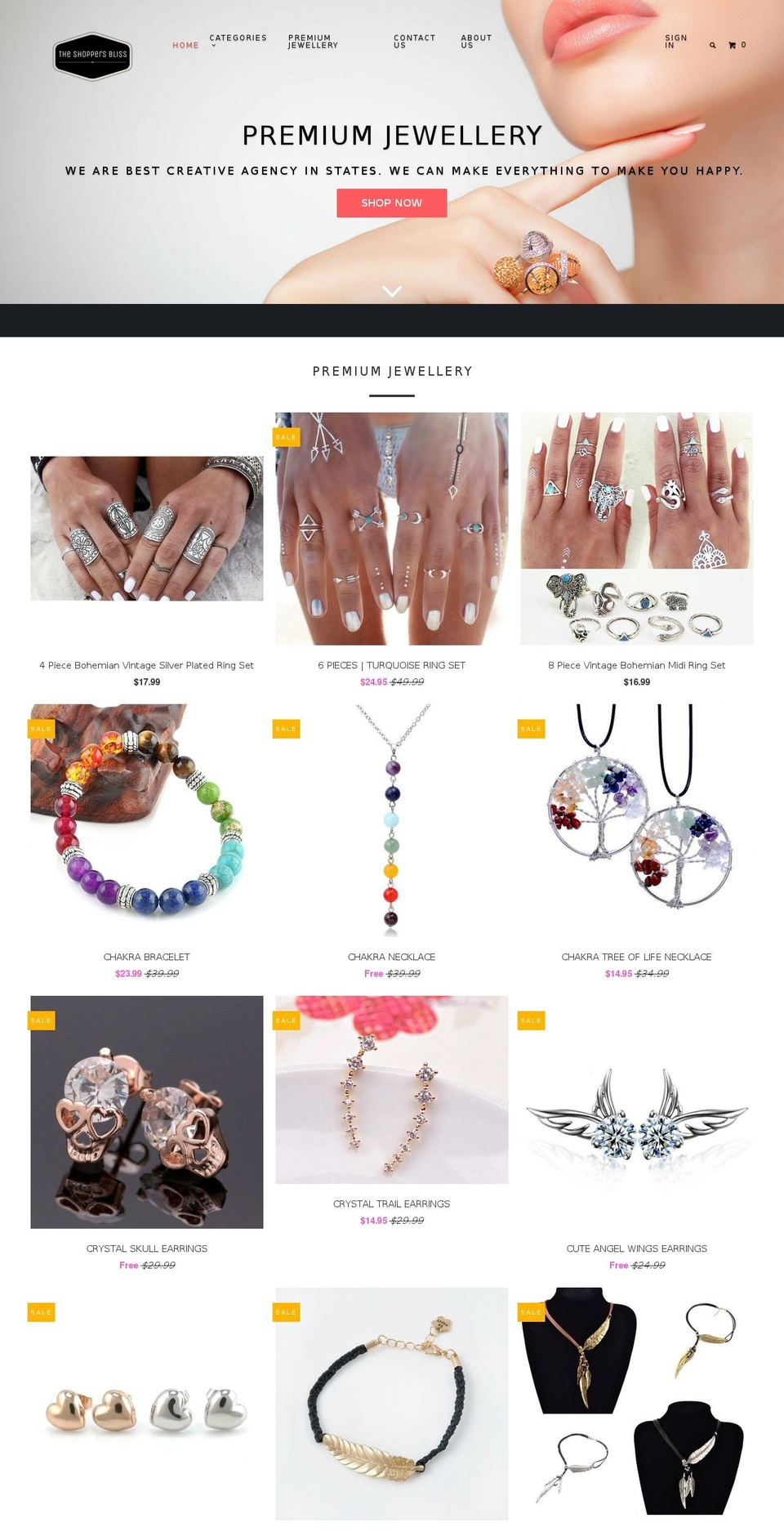 theshoppersbliss.com shopify website screenshot