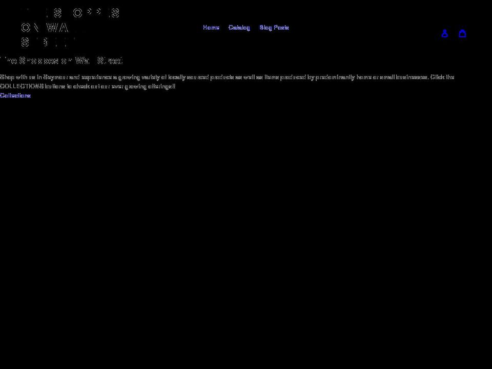 theshoppesonwallstreet.com shopify website screenshot