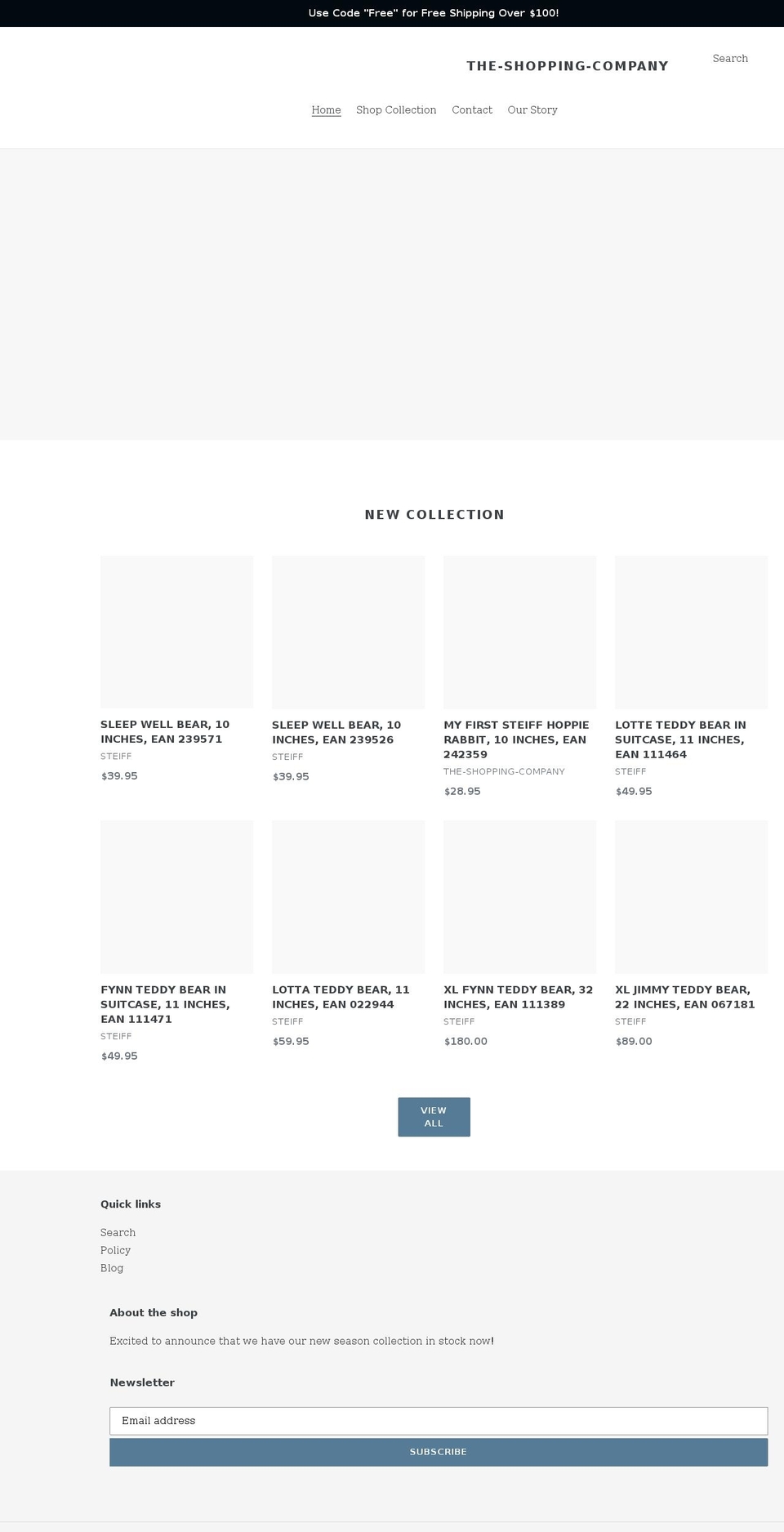 theshoppingco.com shopify website screenshot