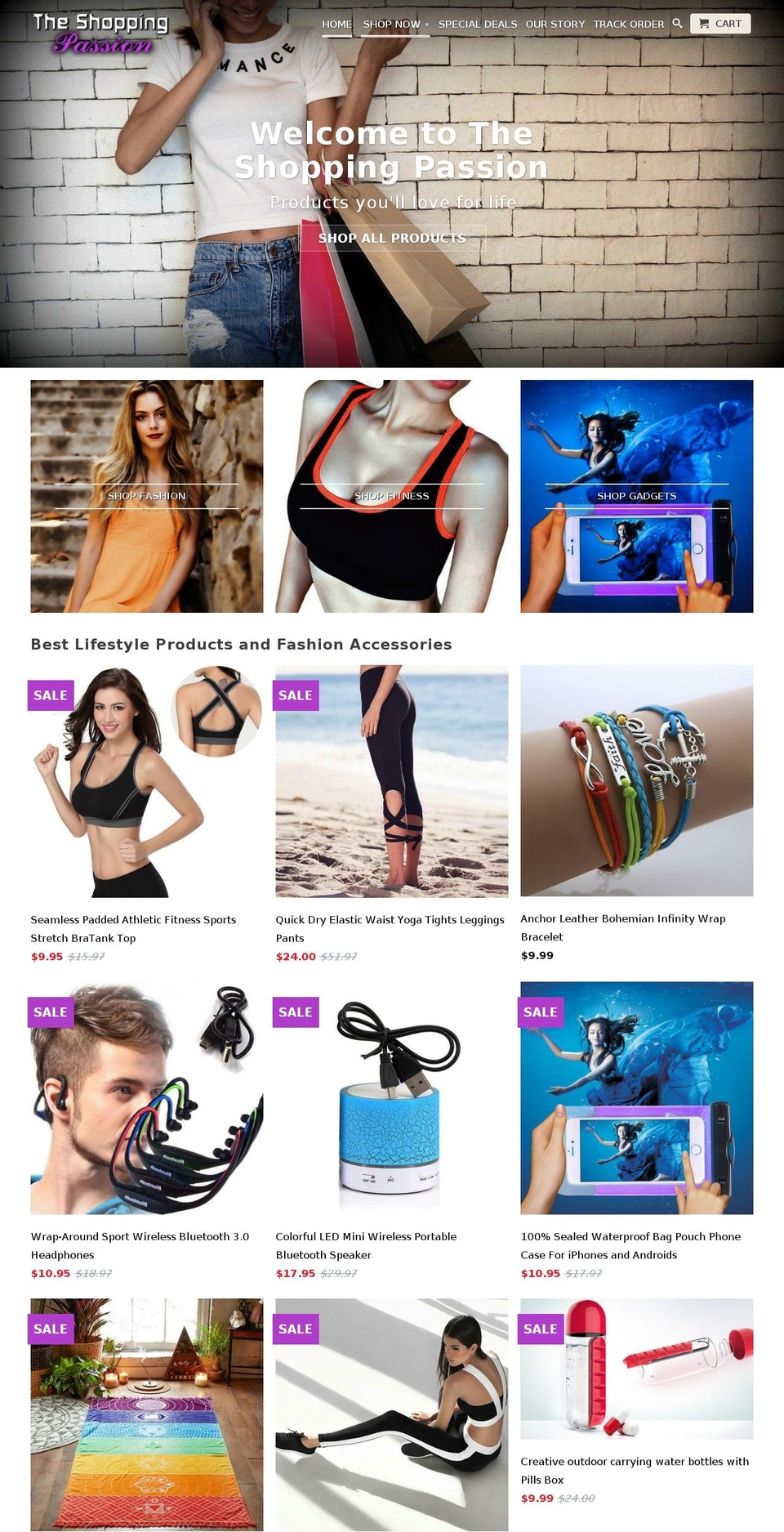 theshoppingpassion.com — Shopify storefront screenshot