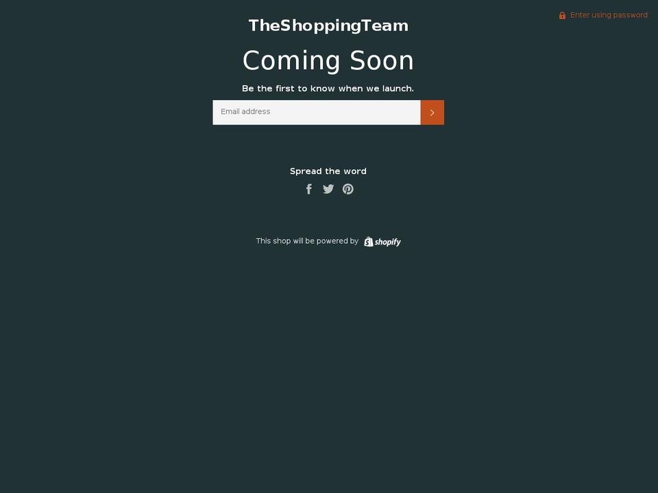 theshoppingteam.com — Shopify storefront screenshot