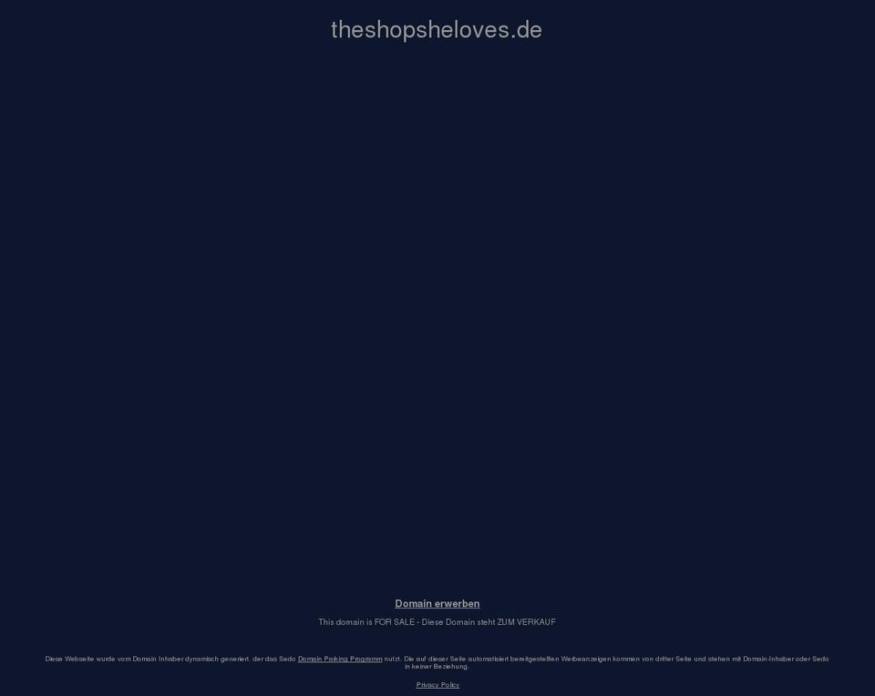 theshopsheloves.de shopify website screenshot