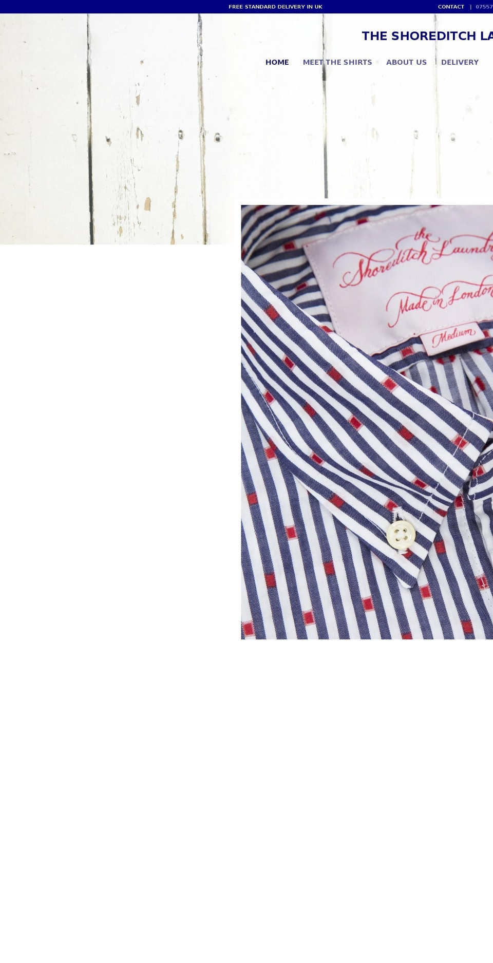theshoreditchlaundry.com shopify website screenshot