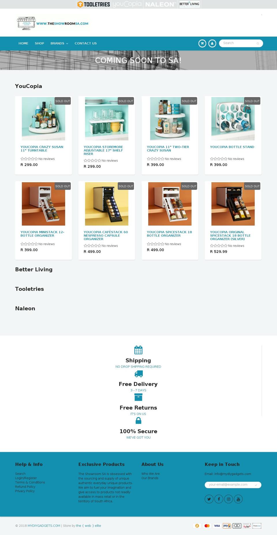theshowroomsa.com — Shopify storefront screenshot