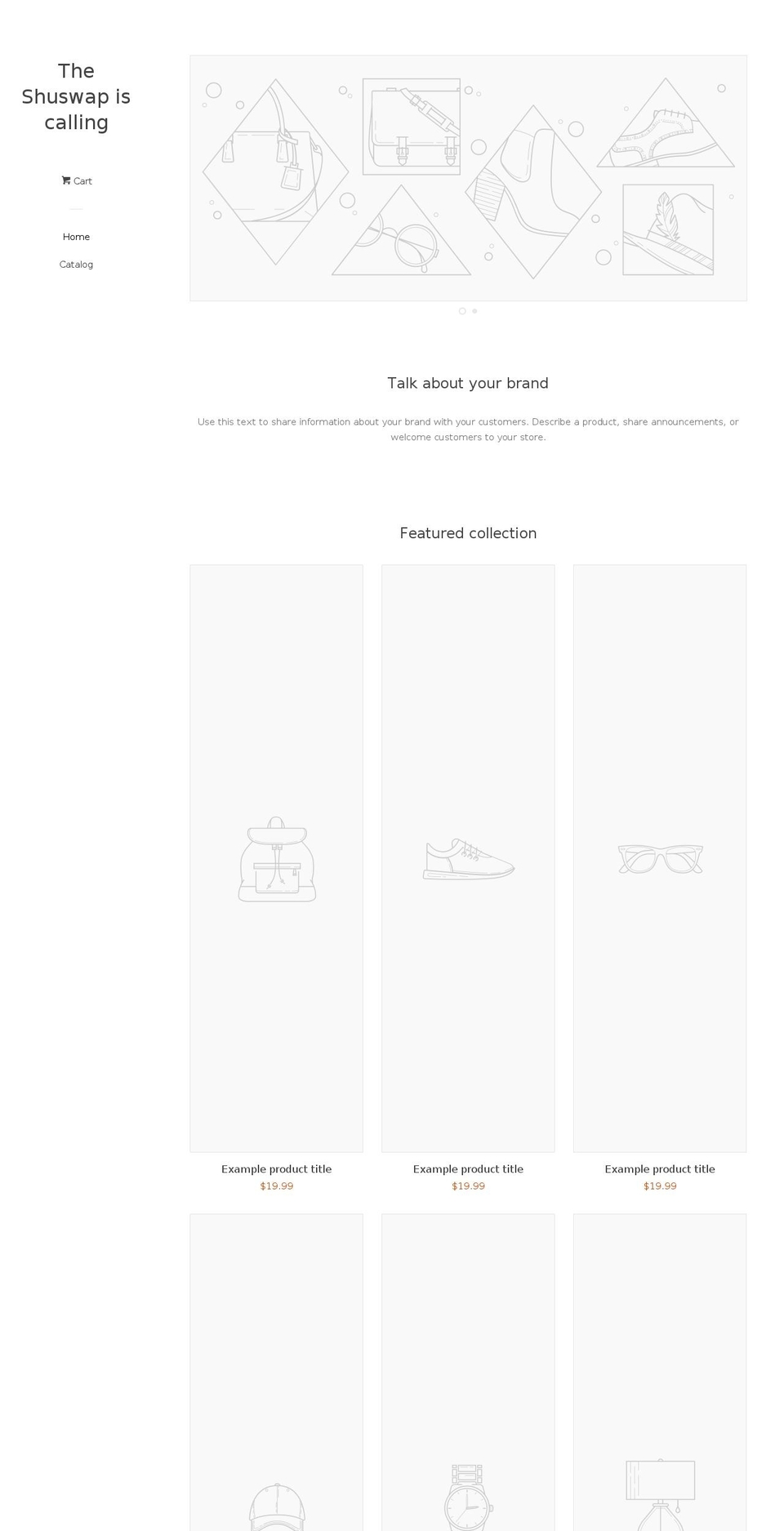 theshuswspiscalling.com — Shopify storefront screenshot
