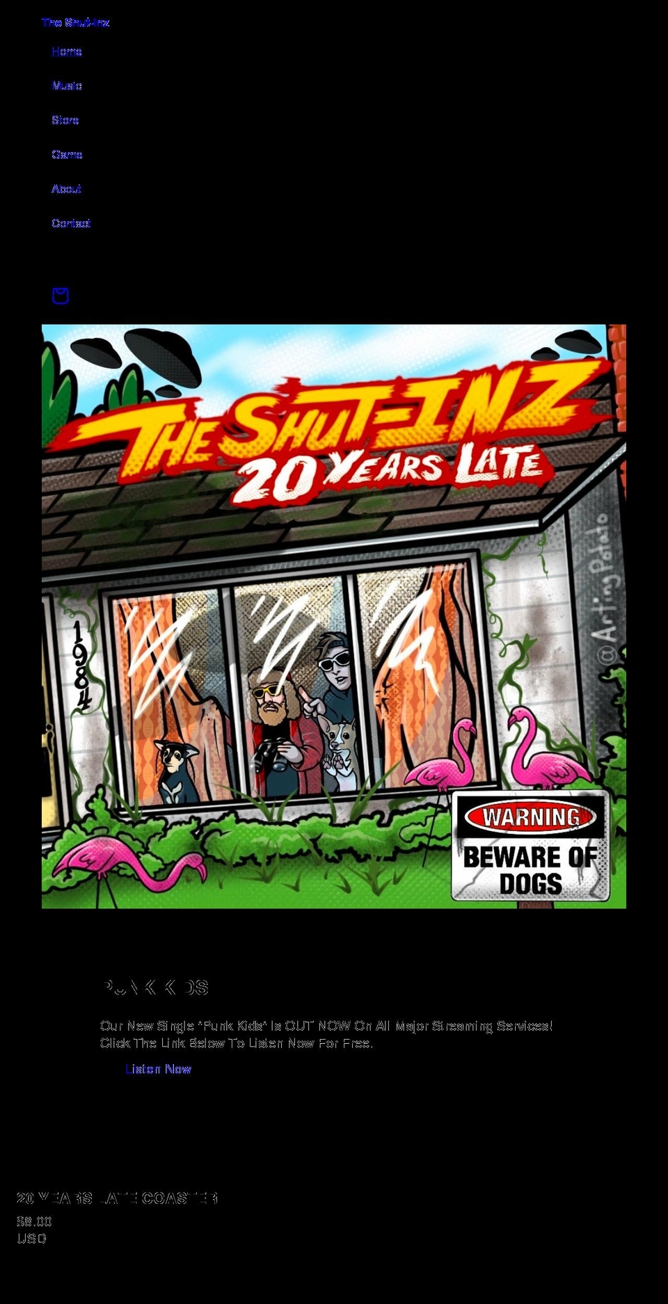 theshutinz.com shopify website screenshot