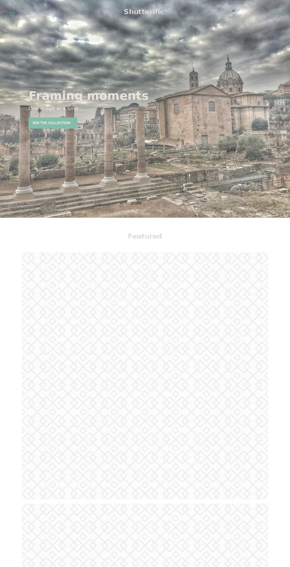 theshutterific.com shopify website screenshot