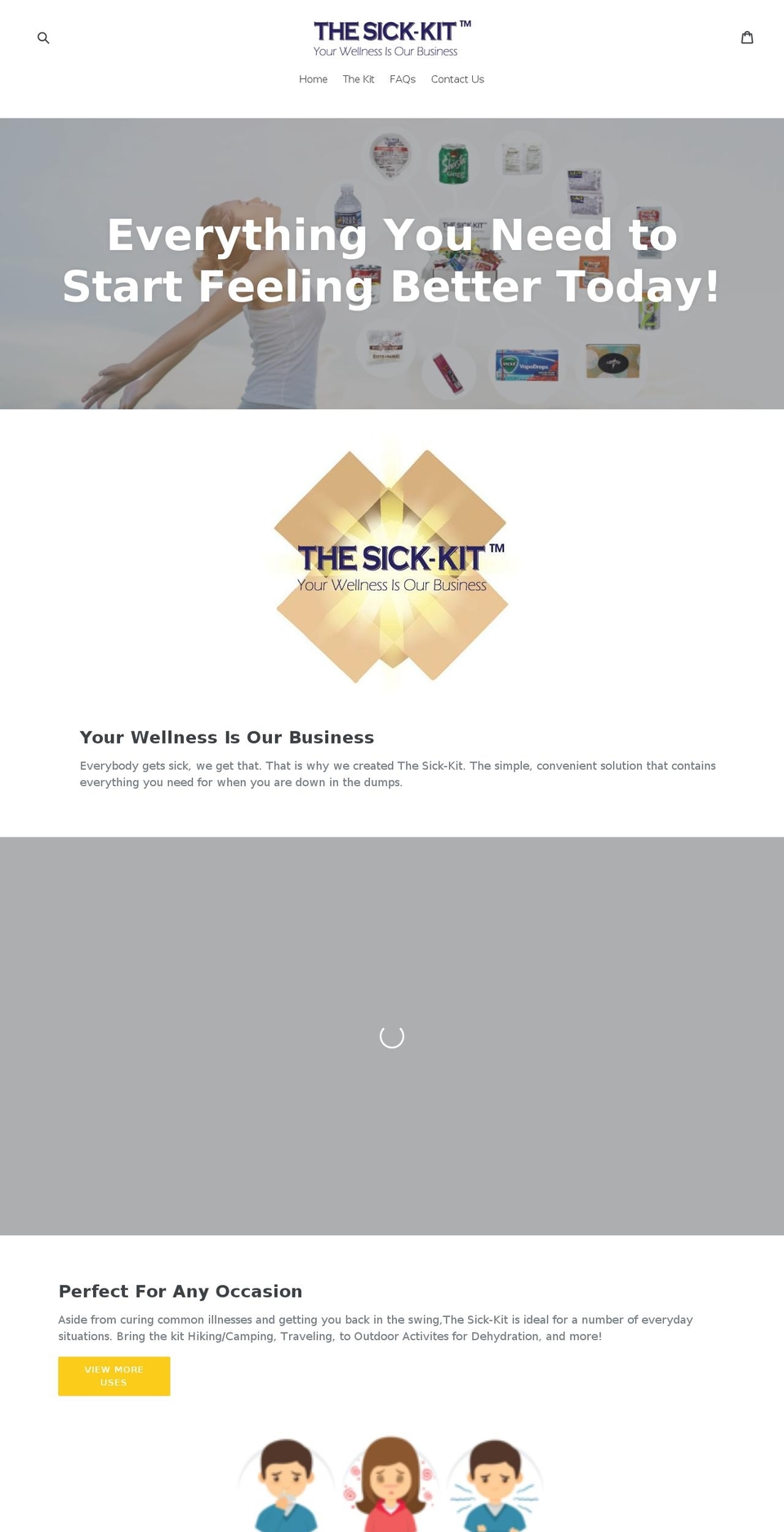 thesick-kit.com — Shopify storefront screenshot