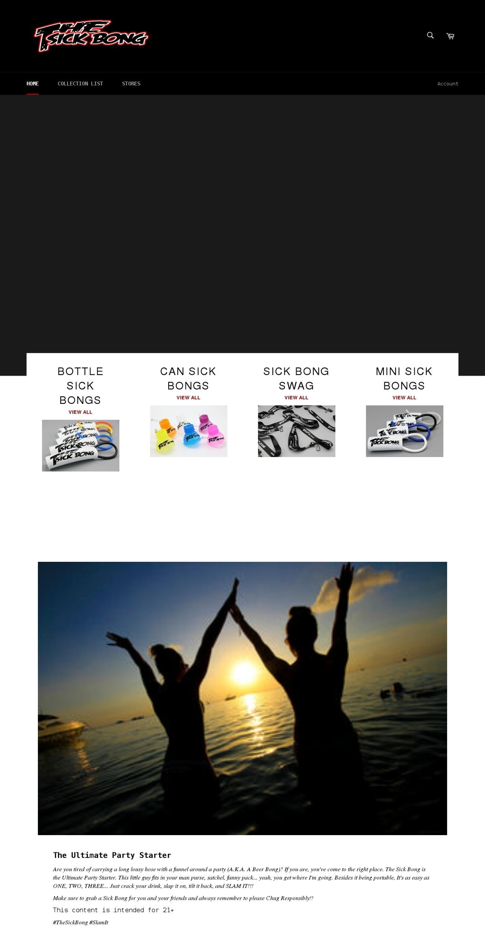 thesickbong.com shopify website screenshot