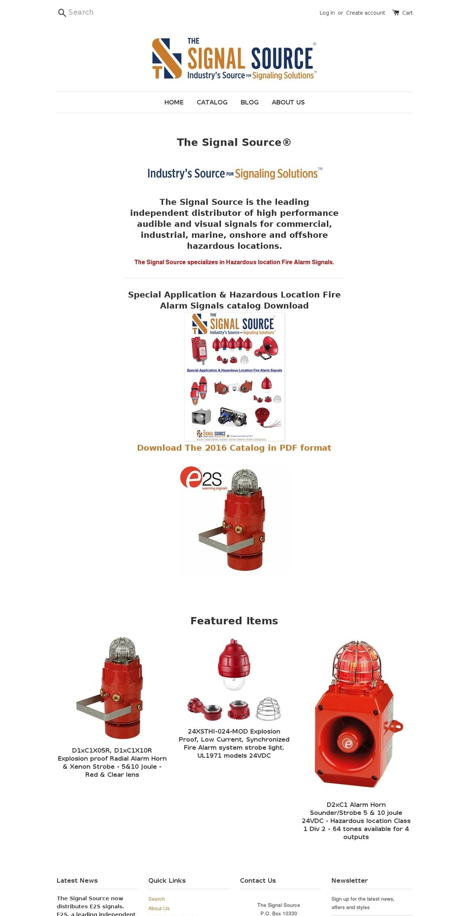 thesignalsource.com shopify website screenshot