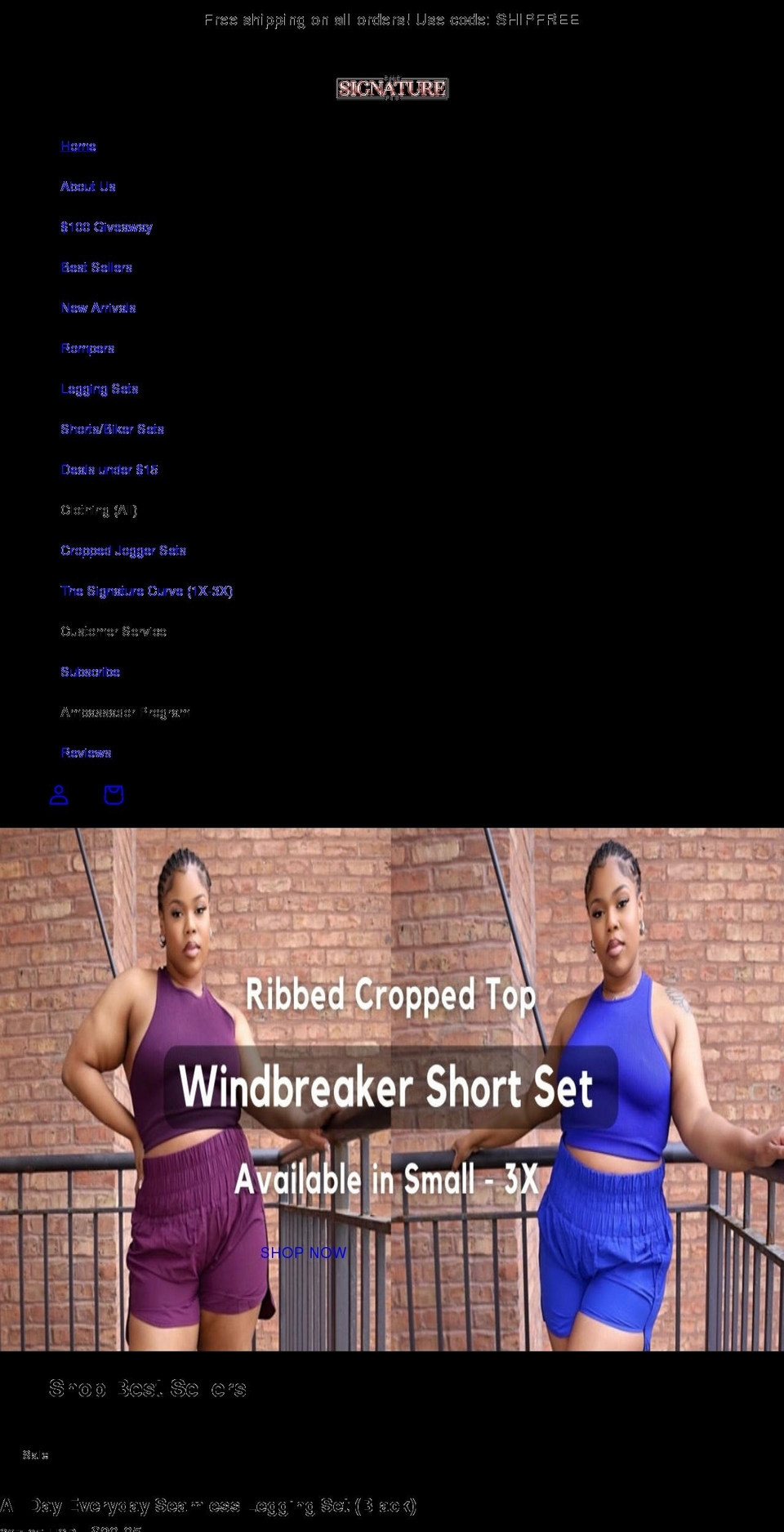 thesignaturefit.com shopify website screenshot