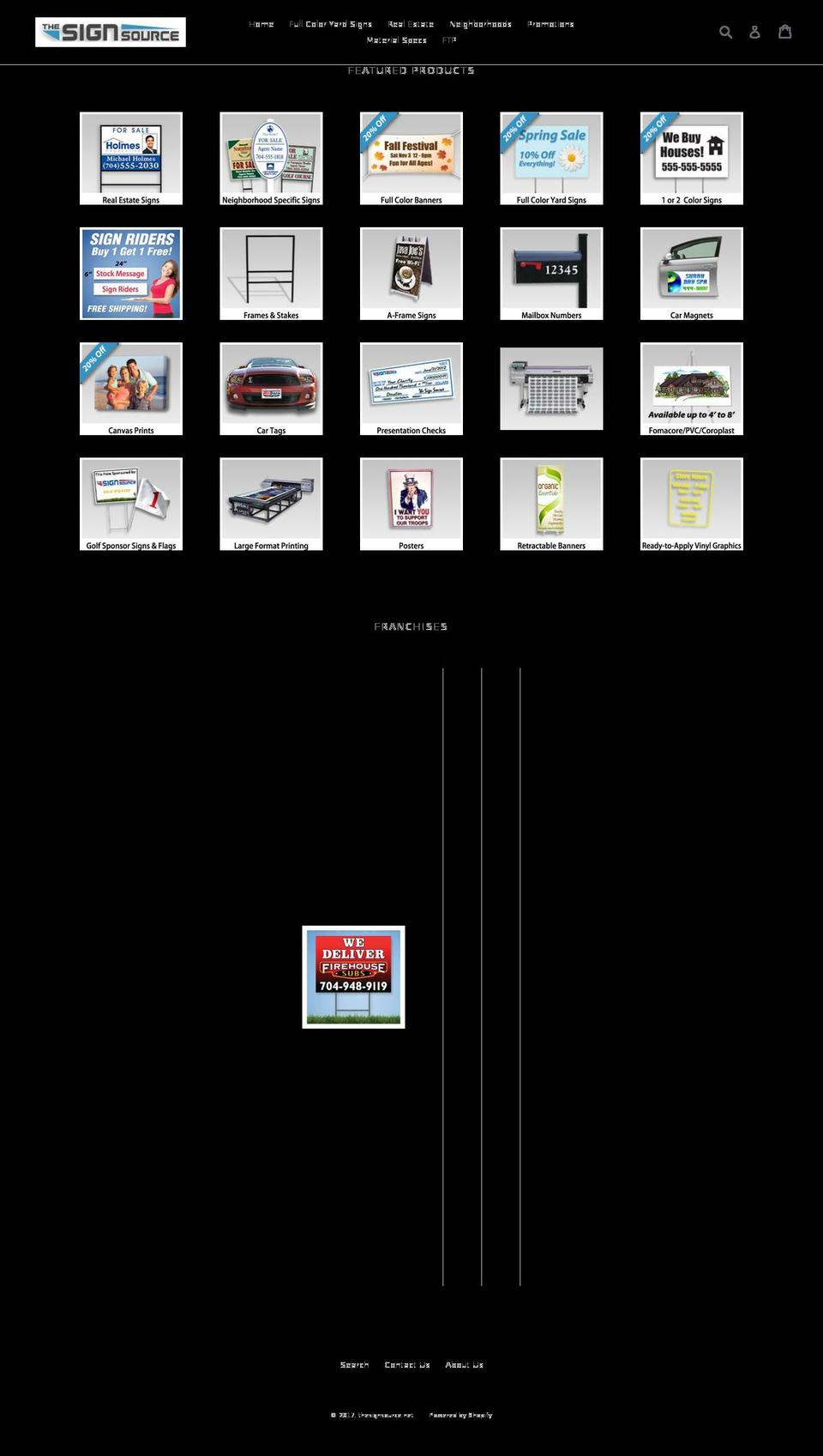thesignsource.net shopify website screenshot