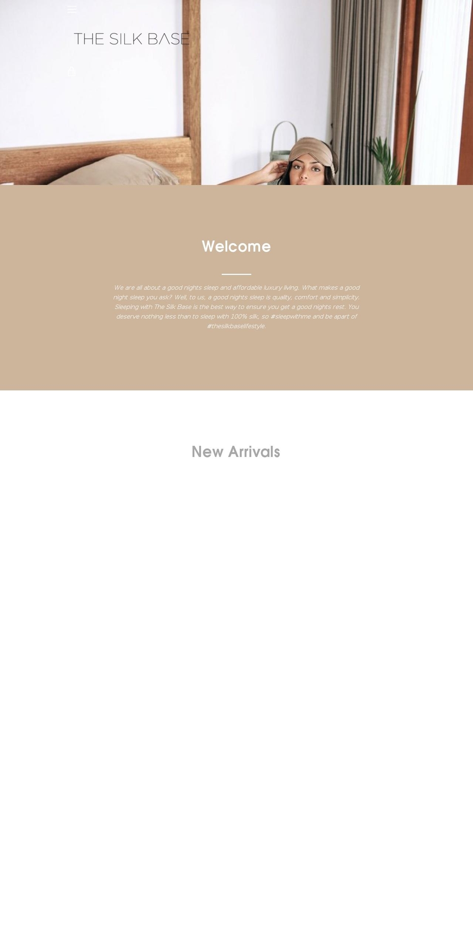thesilkbase.com — Shopify storefront screenshot