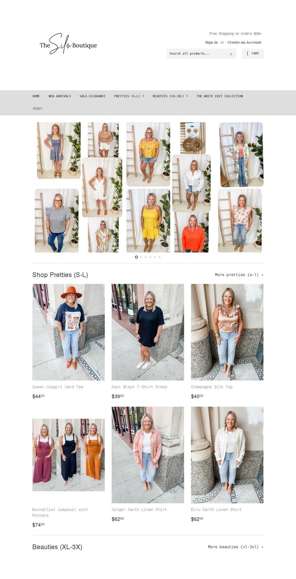 thesiloboutique.com shopify website screenshot