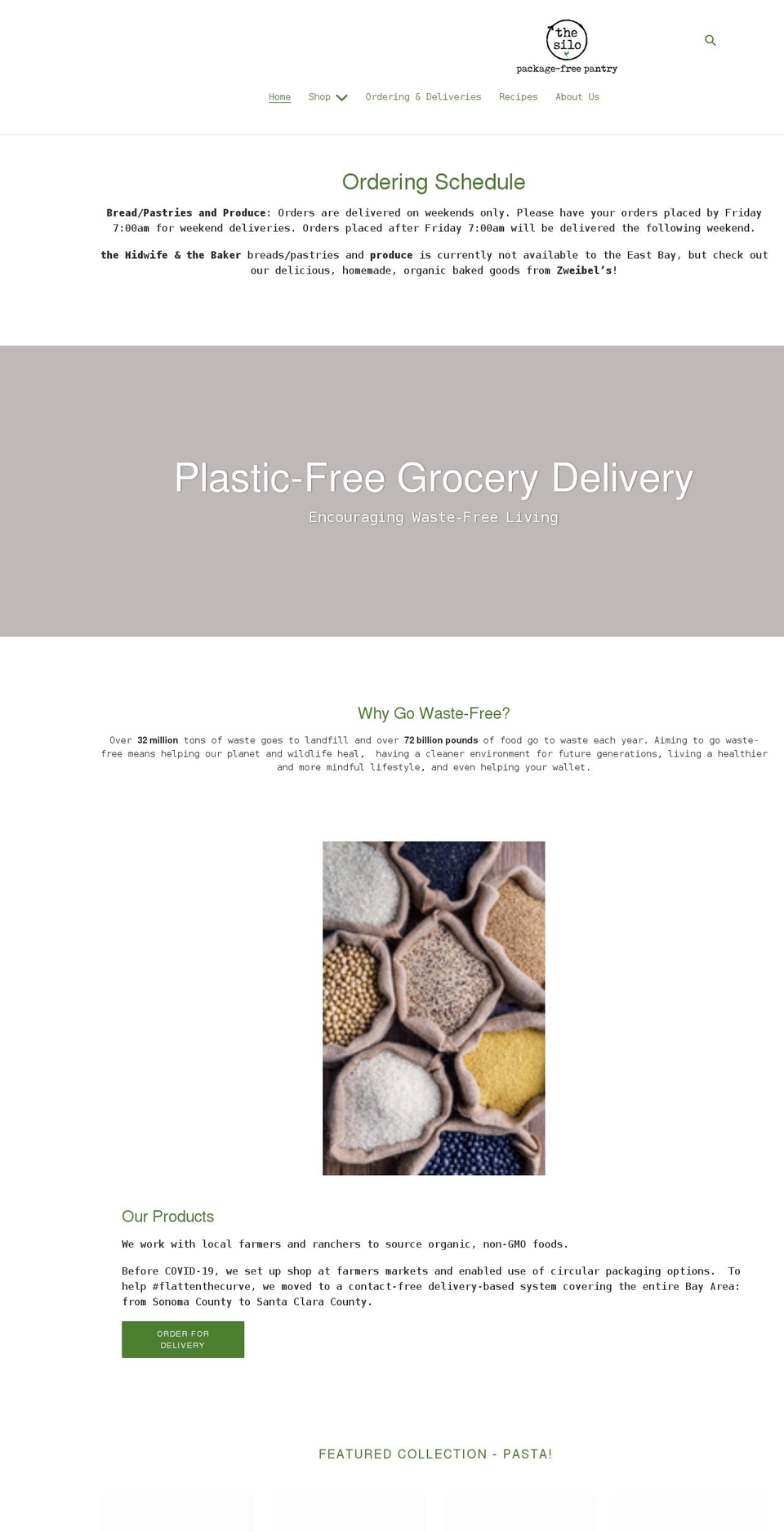 thesilopantry.com shopify website screenshot
