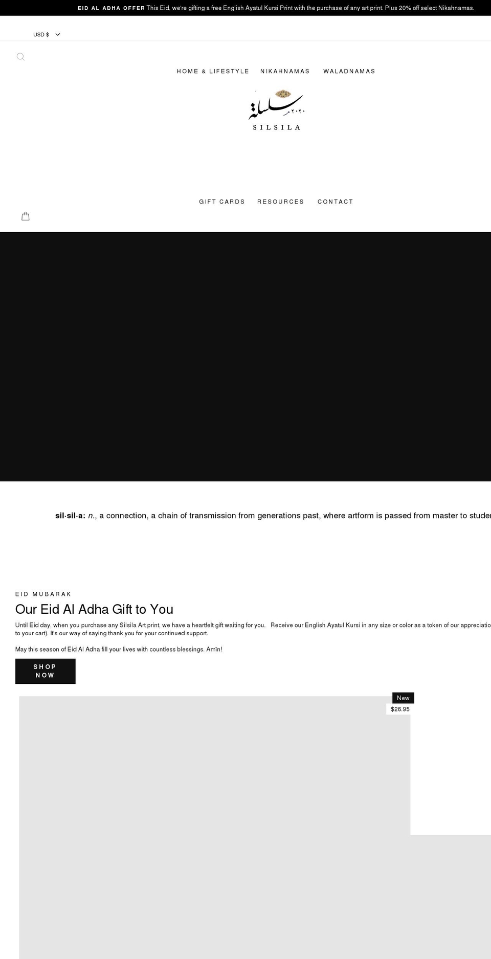 thesilsila.com shopify website screenshot