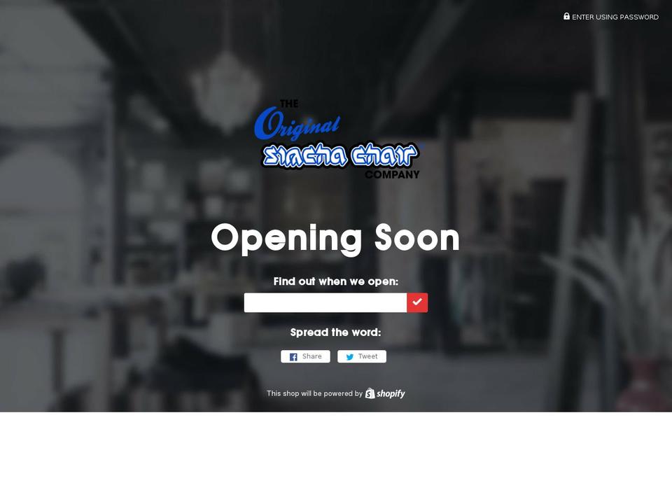 thesimchachair.com shopify website screenshot