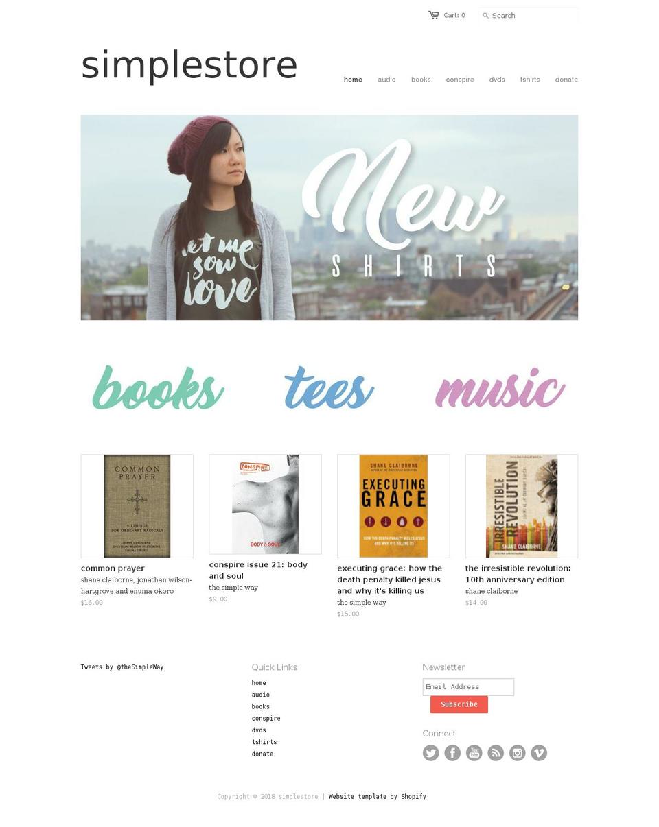 thesimpleway.myshopify.com shopify website screenshot