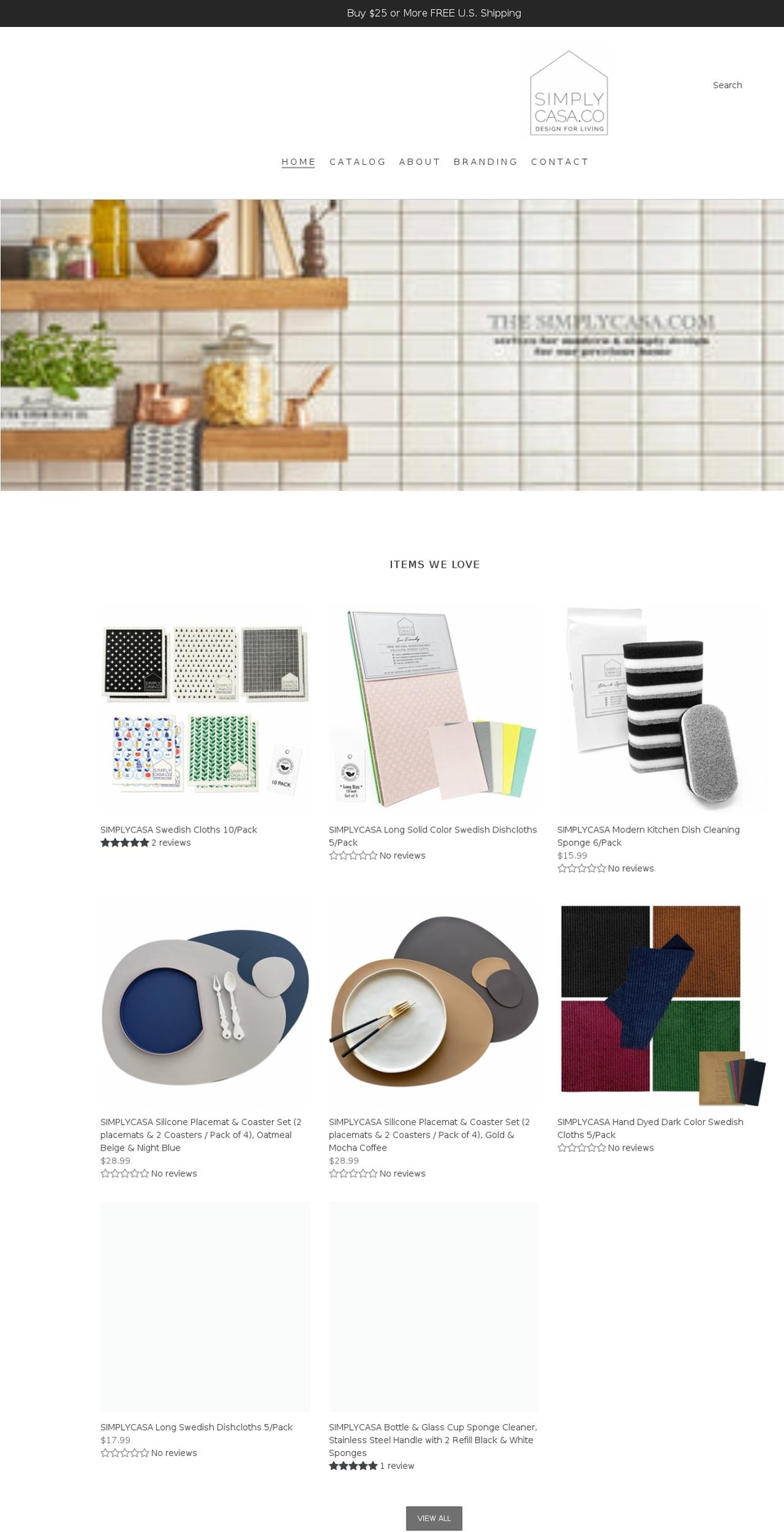 thesimplycasa.com shopify website screenshot