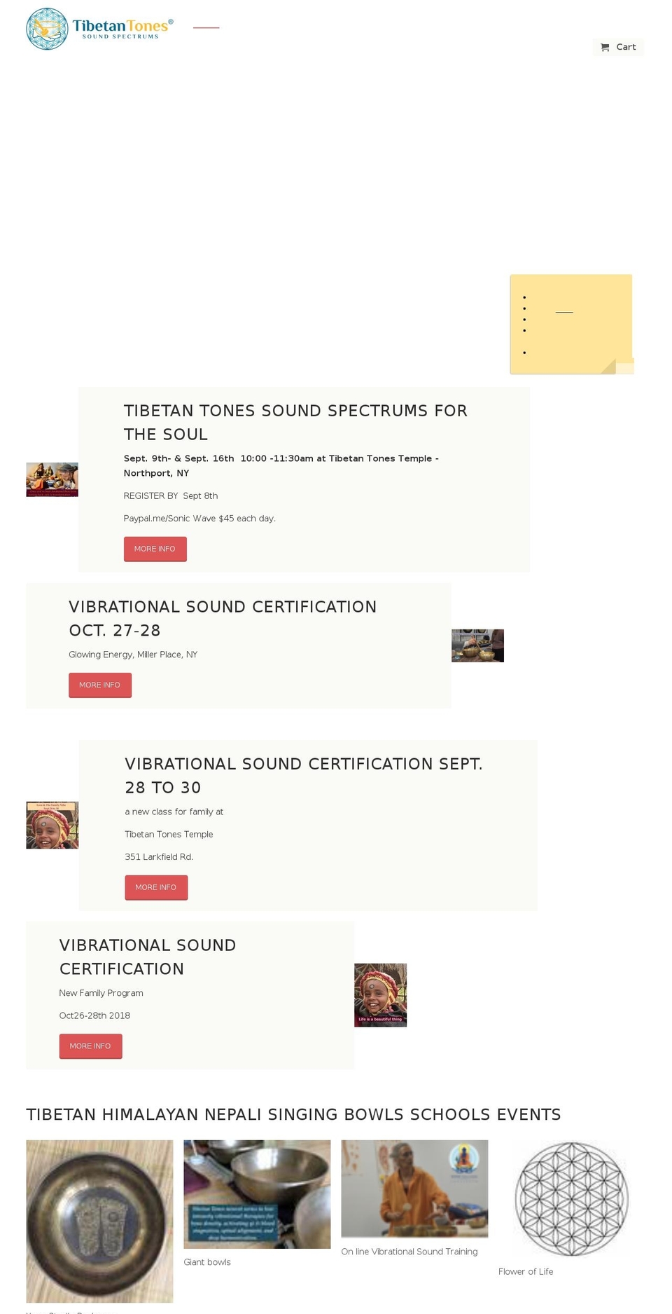 thesingingbowlsguru.com — Shopify storefront screenshot