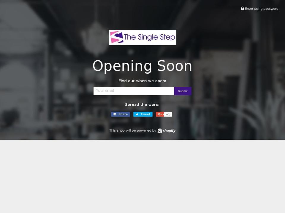 thesinglestep.com shopify website screenshot