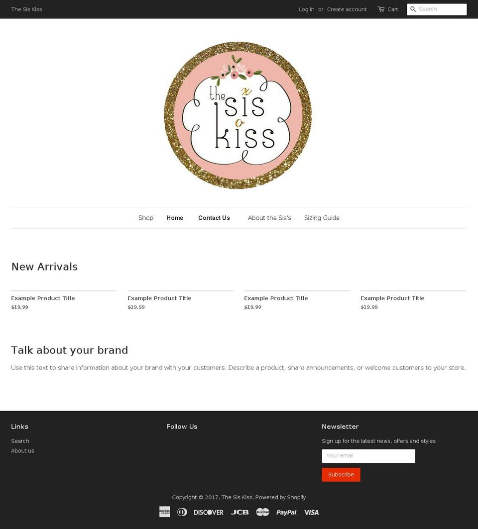 thesiskiss.com shopify website screenshot