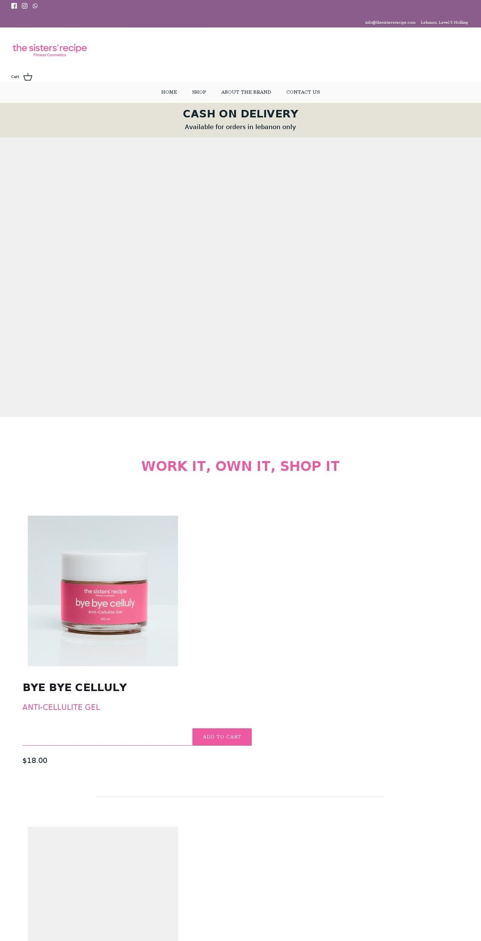 thesistersrecipe.com shopify website screenshot