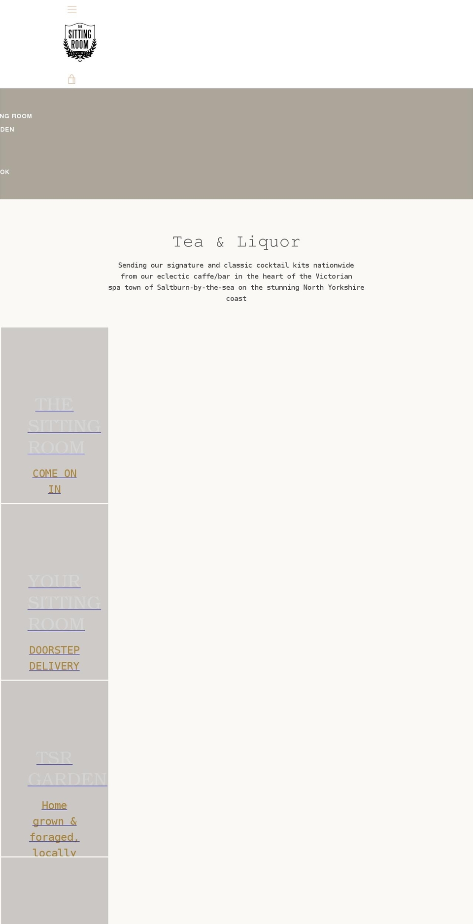 thesittingroomsaltburn.com shopify website screenshot
