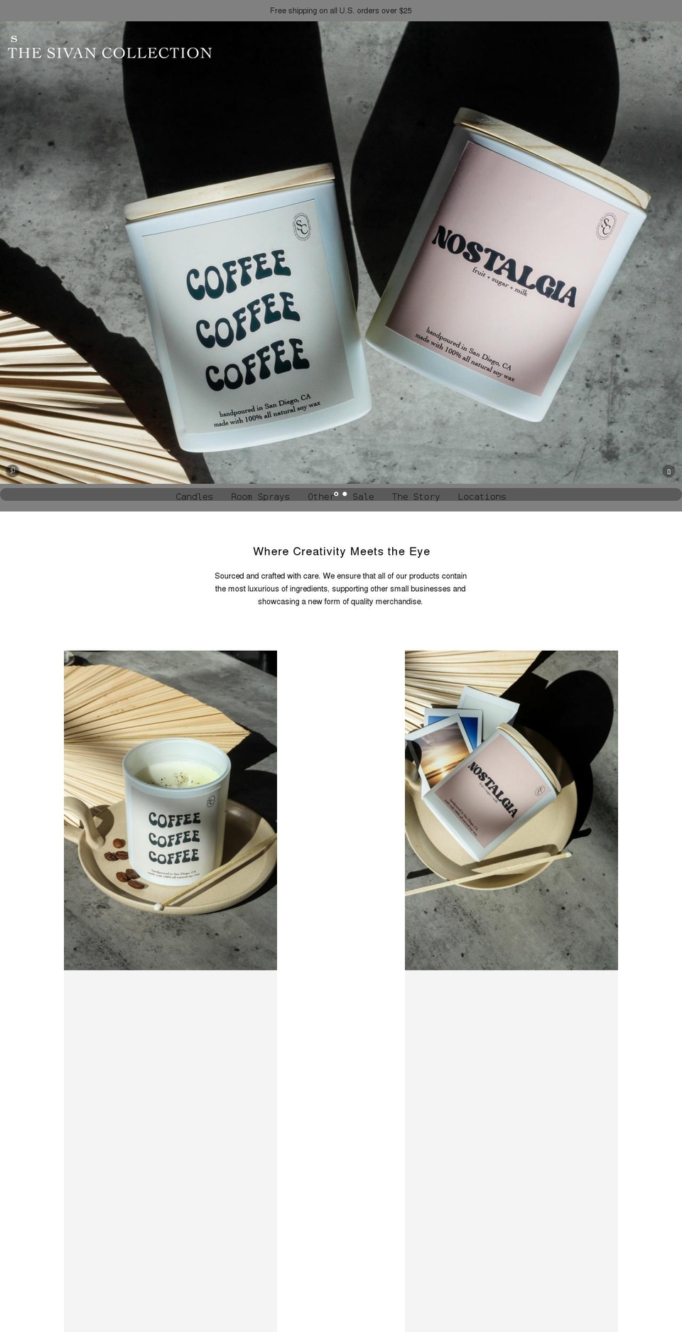 thesivancollection.com shopify website screenshot