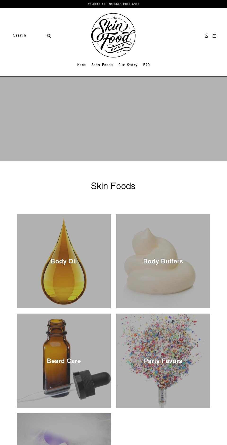 theskinfoodshop.co shopify website screenshot