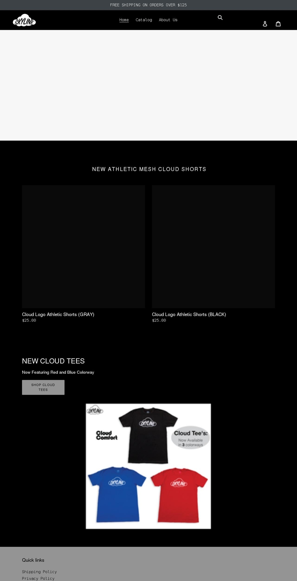 theskylinethreads.com shopify website screenshot