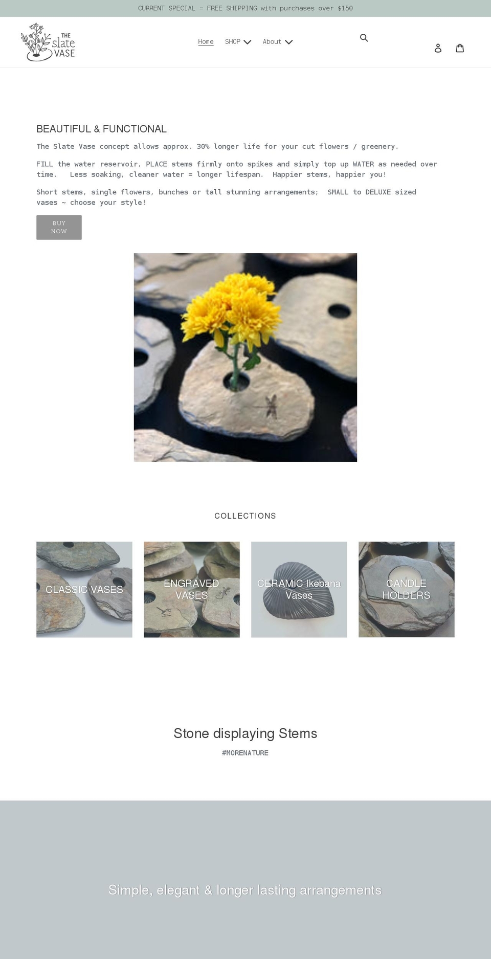 theslatevase.com.au shopify website screenshot