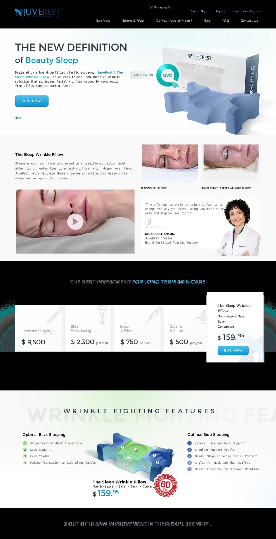 based-shopify Shopify theme site example thesleepwrinklepillow.com