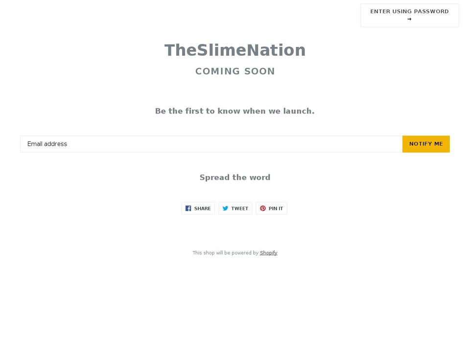 Saffron Shopify theme site example theslimenation.com