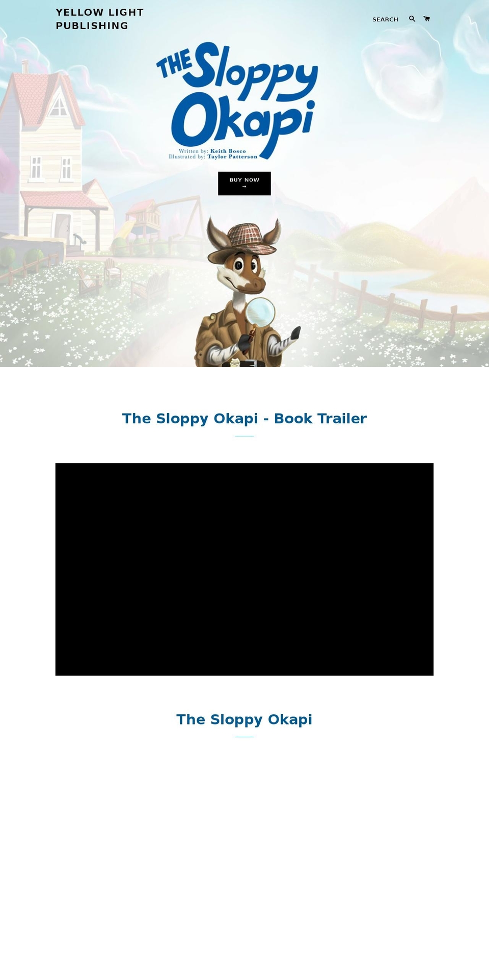 thesloppyokapi.com — Shopify storefront screenshot
