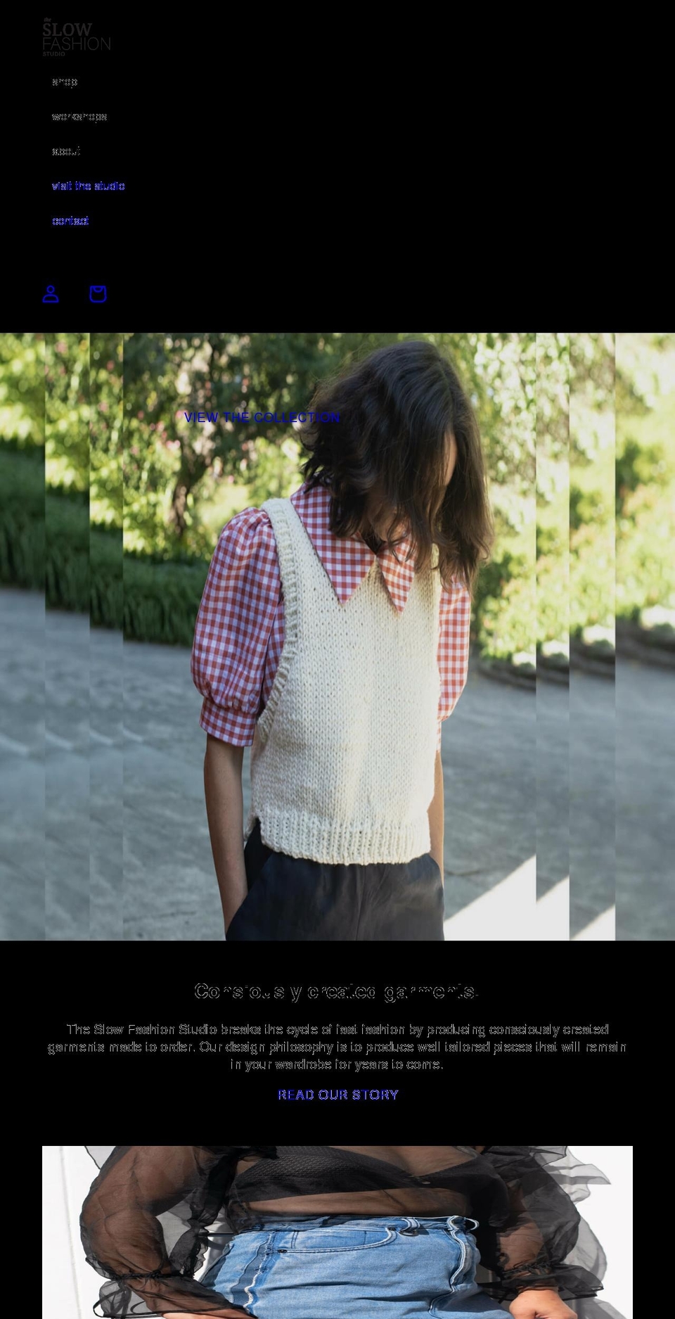 theslowfashionstudio.com shopify website screenshot