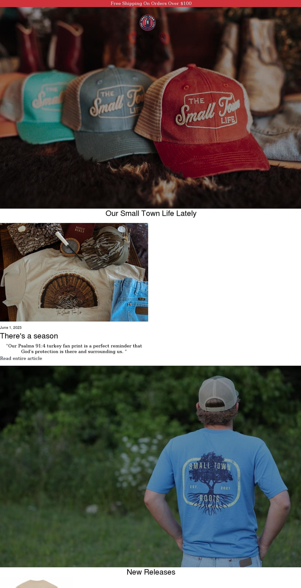 STL Shopify theme site example thesmalltownlife.com