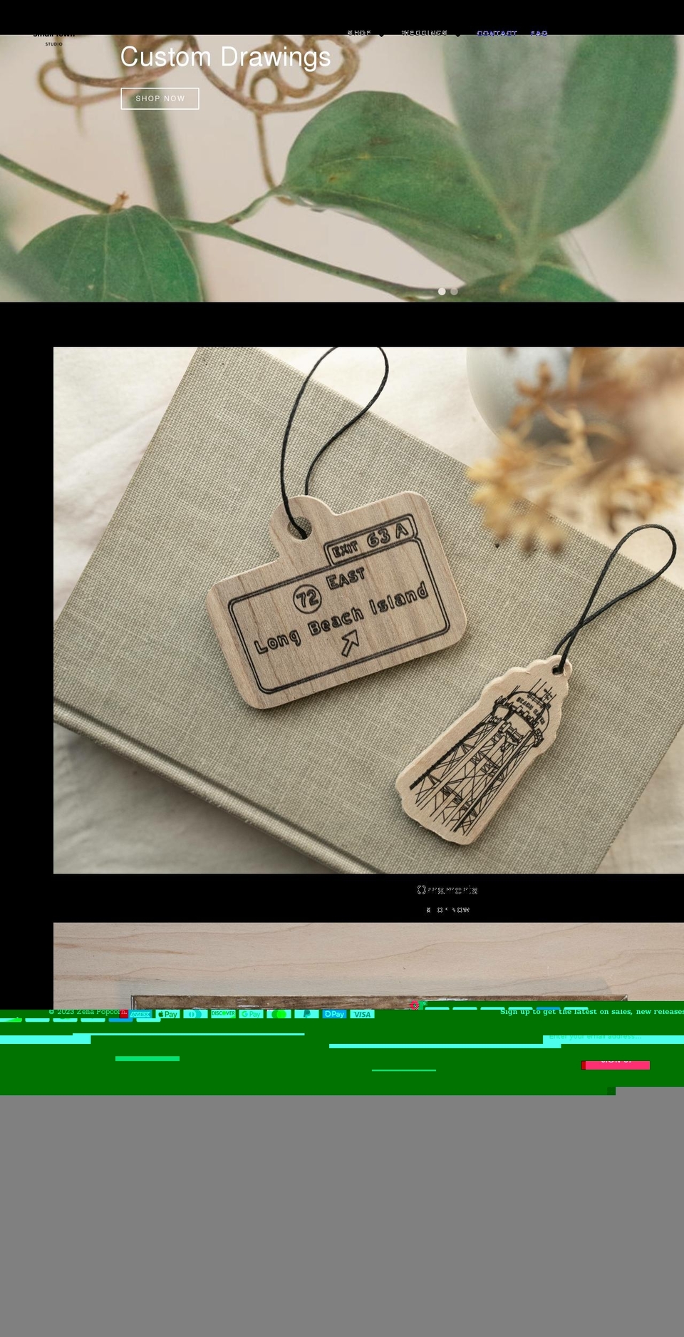 thesmalltownstudio.com shopify website screenshot