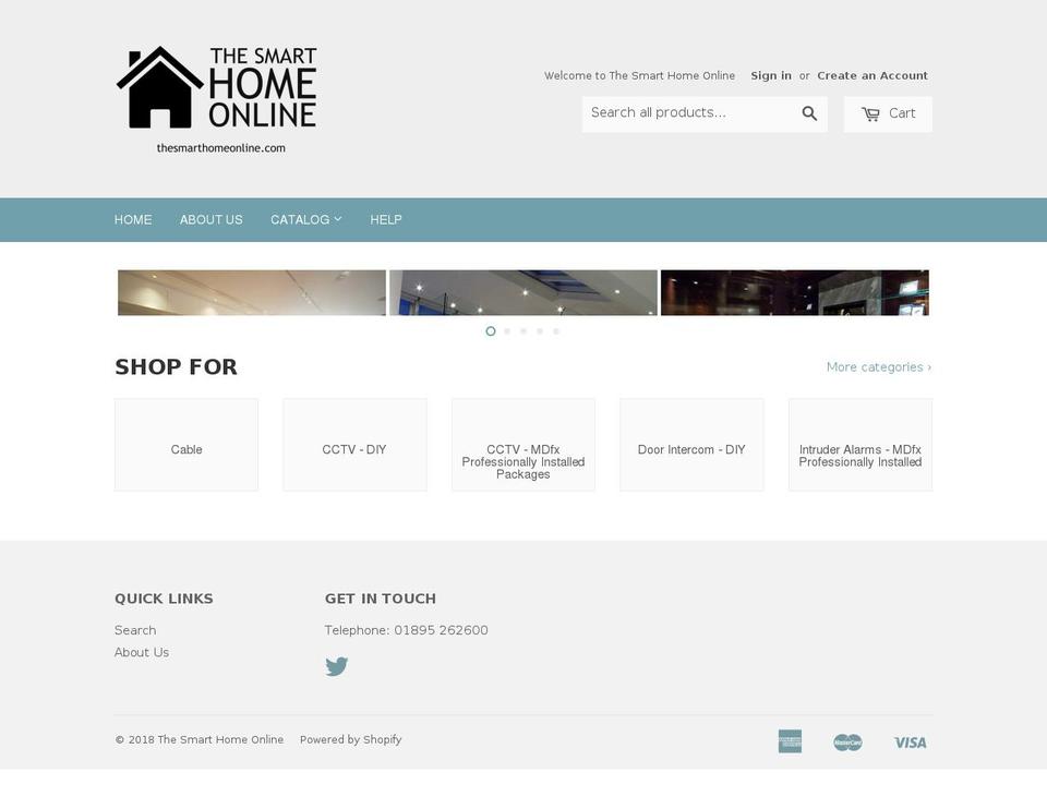 thesmarthomeonline.com — Shopify storefront screenshot
