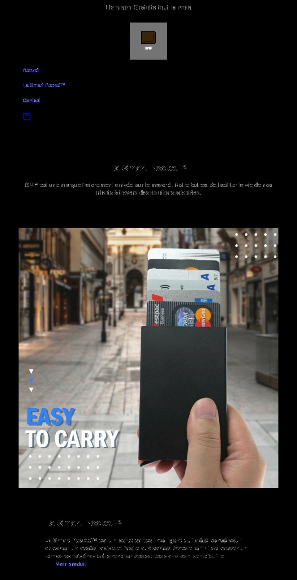thesmartpocket.com shopify website screenshot