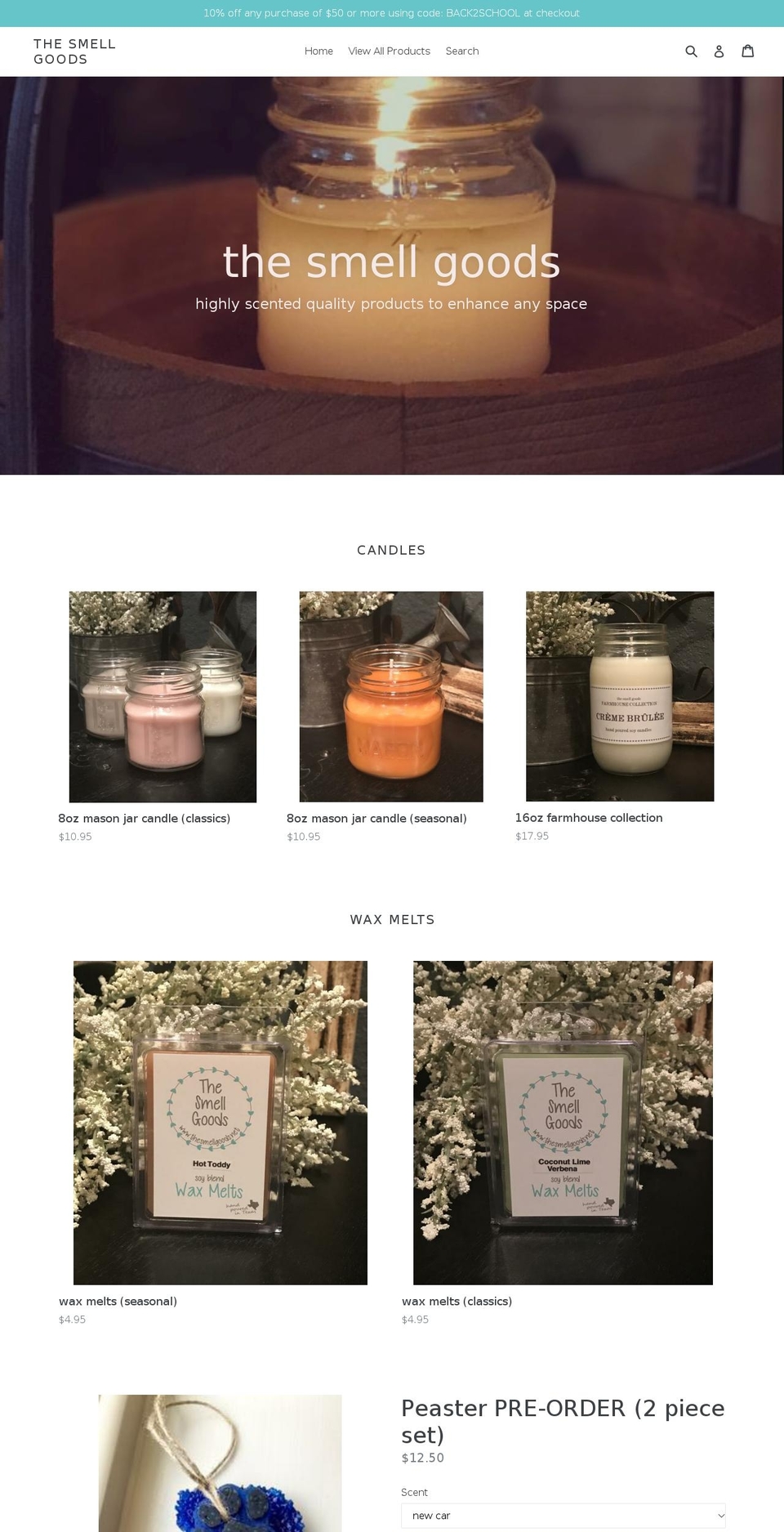thesmellgoods.net shopify website screenshot