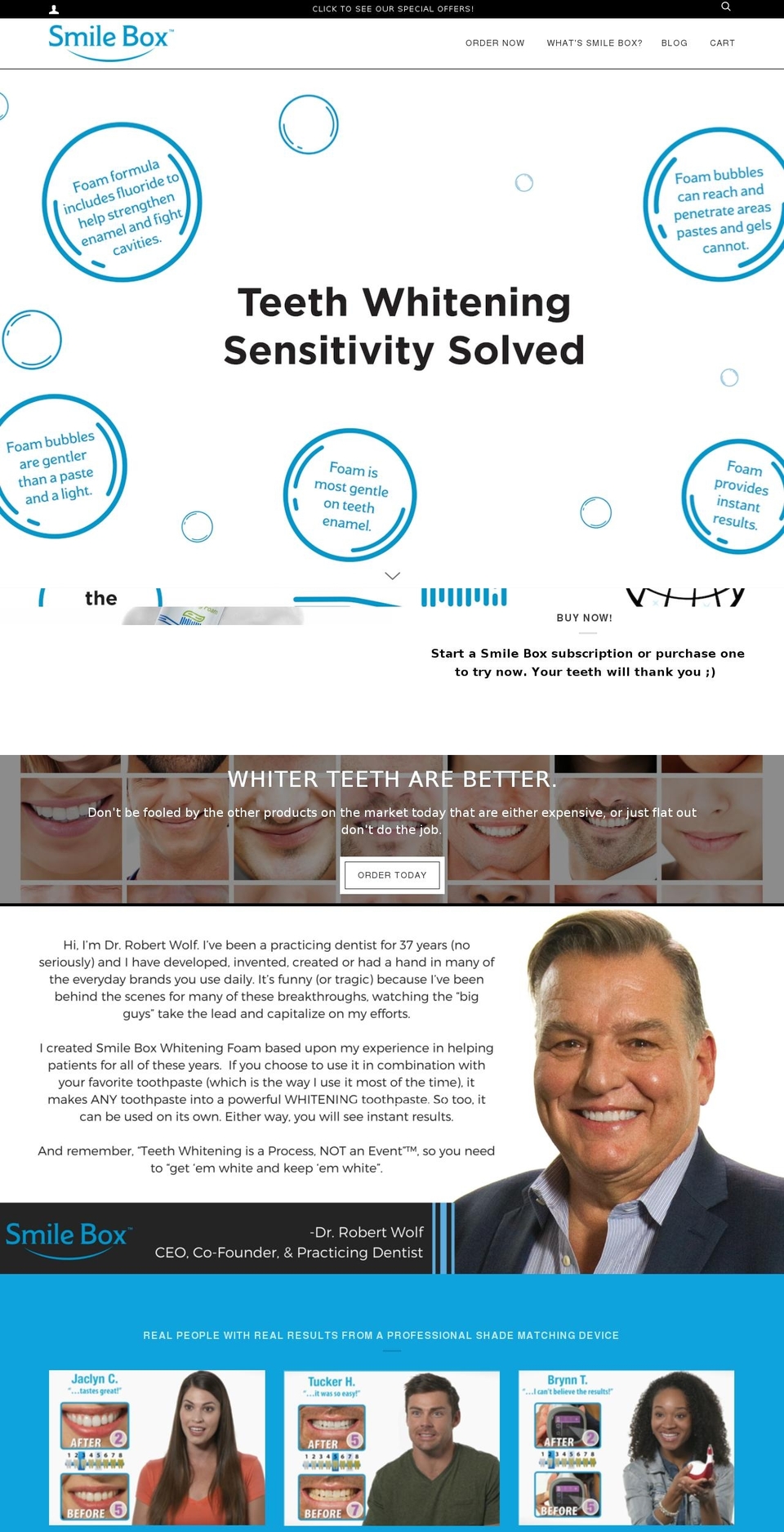 thesmilebox.com — Shopify storefront screenshot